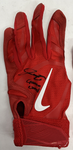DIEGO CARTAYA DODGERS PROSPECT SIGNED GAME USED BATTING GLOVES BAS BH019524/25