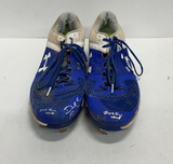 DJ PETERS DODGERS TIGERS FULL NAME SIGNED GAME USED CLEATS PSA RG29210/11