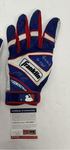 EDWIN RIOS DODGERS 2020 WS CHAMP SIGNED GAME USED BATTING GLOVES PSA RG14867/65