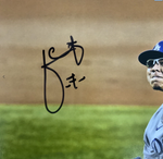 JULIO URIAS DODGERS SIGNED 2020 WORLD SERIES 16X20 PITCHING PHOTO BAS