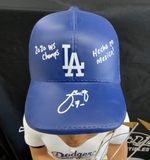 10/15 JULIO URIAS SIGNED DODGERS 2020 WS 3FT BOBBLEHEAD "CHAMPS HECHO MEXICO BAS