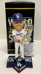 MAX MUNCY DODGERS SIGNED FOCO 2020 WS CHAMPIONSHIP BOBBLEHEAD PSA 9A67978