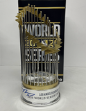 MAX MUNCY SIGNED DODGERS FOCO 12" REPLICA TROPHY "2020 WS CHAMPS" PSA 1C89555