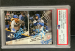 JUSTIN TURNER & CHRIS TAYLOR SIGNED 2017 NLCS CO-MVP TOPPS NOW CARD PSA 84435316