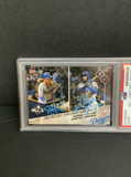 JUSTIN TURNER & CHRIS TAYLOR SIGNED 2017 NLCS CO-MVP TOPPS NOW CARD PSA 84435315