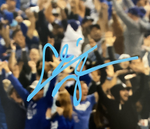 CHRIS TAYLOR DODGERS SIGNED 16X20 2021 WILDCARD WALKOFF HR FIST UP PHOTO PSA