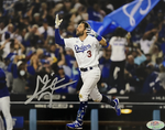 CHRIS TAYLOR DODGERS SIGNED 8X10 2021 WILDCARD GAME WALKOFF HR CELEB PHOTO PSA