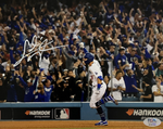 CHRIS TAYLOR DODGERS SIGNED 8X10 2021 WILDCARD GAME WALKOFF HR FIST UP PHOTO PSA