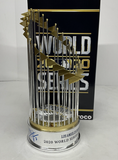 CHRIS TAYLOR SIGNED DODGERS FOCO 12" REPLICA TROPHY "2020 WS CHAMPS" BAS WW26636