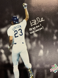 KIRK GIBSON DODGERS SIGNED 20X24 CANVAS "88 WS GM 1 WALK OFF HR" INS PSA AI33544