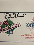 DODGERS KIRK GIBSON SIGNED 7X20 88 WORLD SERIES GAME 1 TICKET CANVAS PSA AI33558