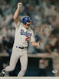 KIRK GIBSON DODGERS SIGNED 88 WORLD SERIES GAME 1 WALK OFF 11X14 PHOTO PSA