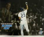 KIRK GIBSON DODGERS SIGNED 88 WS GM 1 16X20 PHOTO EDIT WITH SCULLY SILVER PSA