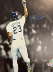 KIRK GIBSON DODGERS SIGNED 20X24 VIN SCULLY WS WALK OFF EDIT CANVAS PSA AI33555