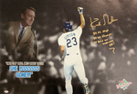 KIRK GIBSON DODGERS SIGNED 22X32 SCULLY EDIT CANVAS "3 INSCRIPTIONS" PSA AI33531
