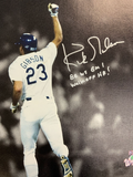 KIRK GIBSON DODGERS SIGNED 22X32 CANVAS "88 WS GM 1 WALK OFF HR" INS PSA AI33527