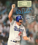 KIRK GIBSON DODGERS SIGNED 20X30 STRETCHED CANVAS "88 WS GM1 WALKOFF BAS W140629