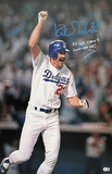 KIRK GIBSON DODGERS SIGNED 20X30 STRETCHED CANVAS "88 WS GM1 WALKOFF BAS W140630