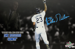 KIRK GIBSON DODGERS SIGNED 20X30 STRETCHED 88 WS SCULLY EDIT CANVAS BAS W140624