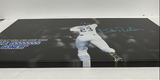 KIRK GIBSON DODGERS SIGNED 20X30 STRETCHED 88 WS SCULLY EDIT CANVAS BAS W140625