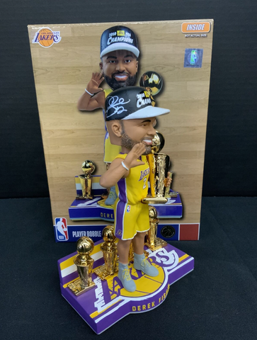 DEREK FISHER SIGNED LAKERS 5X CHAMPION LIMITED EXCLUSIVE FOCO BOBBLEHEAD PSA