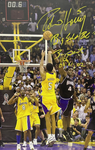 ROBERT HORRY LAKERS SIGNED 24X36 STRETCHED CANVAS 2 INSCRIPTIONS BAS W128322