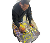 ROBERT HORRY LAKERS SIGNED 24X36 STRETCHED CANVAS 2 INSCRIPTIONS BAS W128322