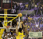 ROBERT HORRY LAKERS SIGNED 24X36 STRETCHED CANVAS 2 INSCRIPTIONS BAS W1283329