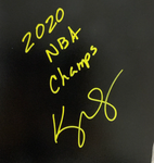 KYLE KUZMA LAKERS SIGNED 16X20 PHOTO "2020 NBA CHAMPS" INSCRIPTION PSA