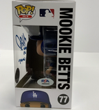 MOOKIE BETTS SIGNED LOS ANGELES DODGERS FUNKO POP "2020 WS CHAMPS" PSA AM65085