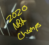 KYLE KUZMA LAKERS SIGNED 16X20 SHOUTING PHOTO "2020 NBA CHAMPS" INSCRIPTION PSA