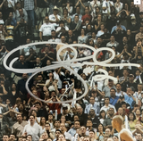 5X CHAMPION DEREK FISHER LAKERS SIGNED 16X20 PHOTO 0.4 SECONDS SHOT SILVER BAS