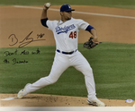 BRUSDAR GRATEROL SIGNED 16X20 PITCHING PHOTO "DON'T MESS WITH THE BAZOOKA" PSA