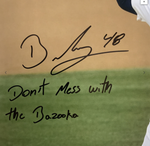 BRUSDAR GRATEROL SIGNED 16X20 PITCHING PHOTO "DON'T MESS WITH THE BAZOOKA" PSA