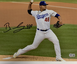 BRUSDAR GRATEROL DODGERS SIGNED 11X14 PITCHING PHOTO BECKETT