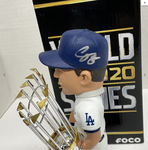 COREY SEAGER DODGERS SIGNED FOCO 2020 WORLD SERIES CHAMP BOBBLEHEAD PSA AK75881