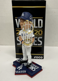 COREY SEAGER DODGERS SIGNED FOCO 2020 WORLD SERIES CHAMP BOBBLEHEAD PSA AK75880