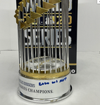 COREY SEAGER SIGNED DODGERS FOCO 12" REP TROPHY "2020 WS MVP" FANATICS A398014