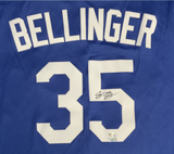 CODY BELLINGER DODGERS 2020 CHAMP SIGNED CITY CONNECT BLUE JERSEY MLB VT102646
