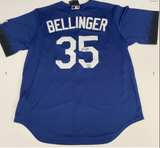 CODY BELLINGER DODGERS 2020 CHAMP SIGNED CITY CONNECT BLUE JERSEY MLB VT102646