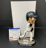 BRUSDAR GRATEROL DODGERS SIGNED MIRACLE MIGHTY MUSSELS BOBBLEHEAD PSA 1C13510