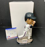 BRUSDAR GRATEROL DODGERS SIGNED MIRACLE MIGHTY MUSSELS BOBBLEHEAD PSA 1C13503