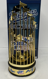 CEY GARVEY LOPES RUSSE SIGNED DODGERS 12" 1981 TROPHY " THE INFIELD" PSA 9A25140