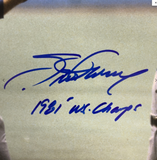 STEVE GARVEY DODGERS 1974 MVP SIGNED 16X20 CELEBRATING PHOTO "1981 WS CHAMPS PSA2