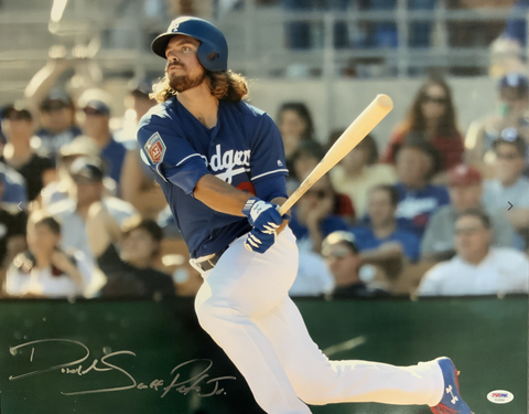 DJ PETERS SIGNED FULL NAME 16X20 DODGERS PHOTO PSA ROOKIEGRAPH RG29162