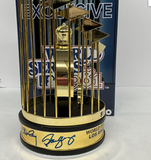 CEY, GUERRERO YEAGER SIGNED DODGERS 12" 1981 TROPHY " 81 WS TRI-MVP" PSA 9A55582