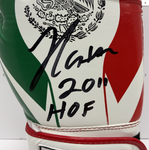 JULIO CESAR CHAVEZ SIGNED TITLE MEXICO RH GLOVE WITH "HOF 2011" INSC BAS W210315