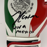 JULIO CESAR CHAVEZ SIGNED TITLE MEXICO LH GLOVE WITH "VIVA MEXICO" BAS W210309