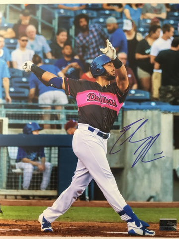 EDWIN RIOS DODGERS TOP PROSPECT TULSA DRILLERS 11X14 PHOTO ONEWAY AUTHENTICATION