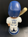 7/10 JUSTIN TURNER DODGERS SIGNED 3FT BOBBLEHEAD "2020 WS CHAMPS" PSA 9A70670